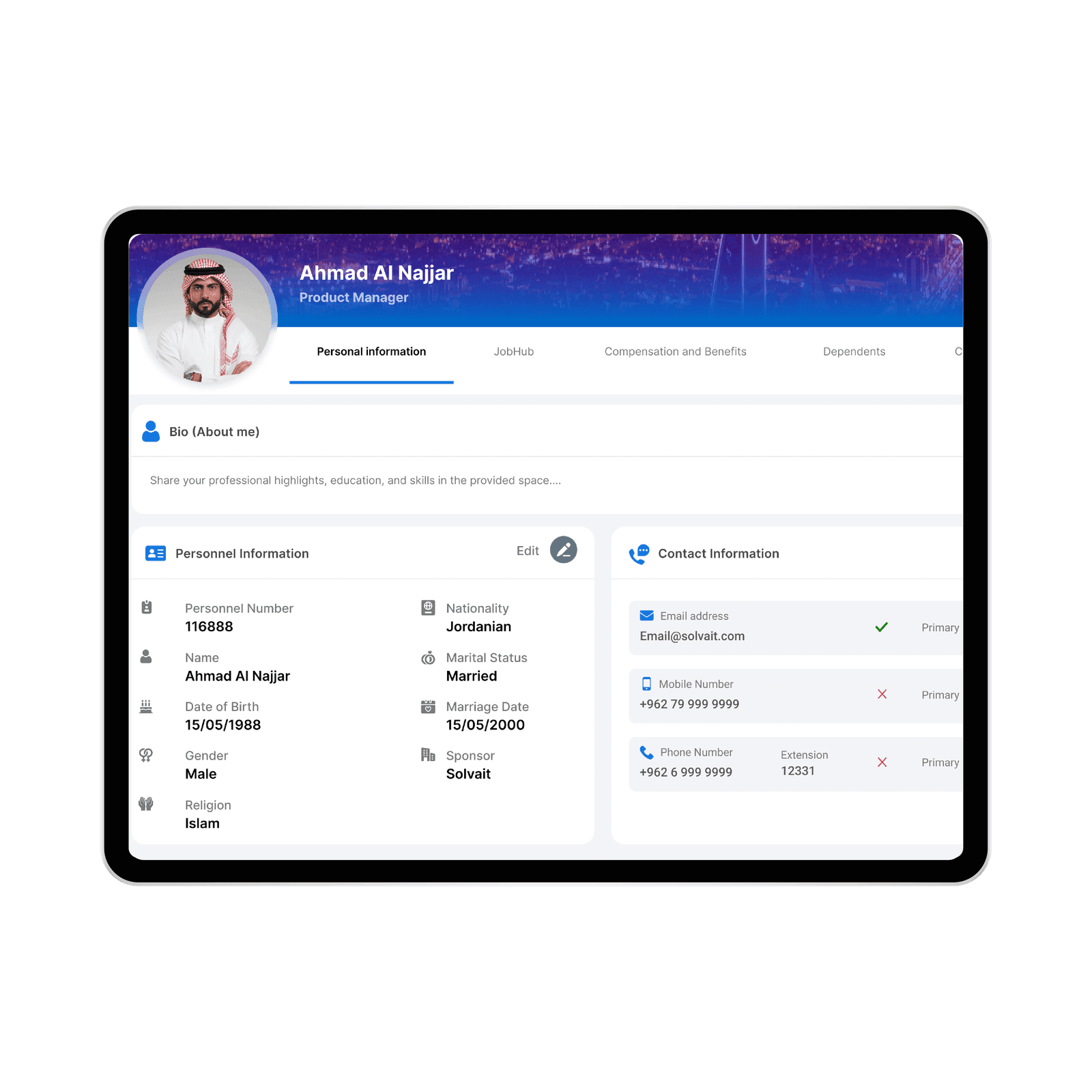 تطبيق كل شيء واجهة التابلت